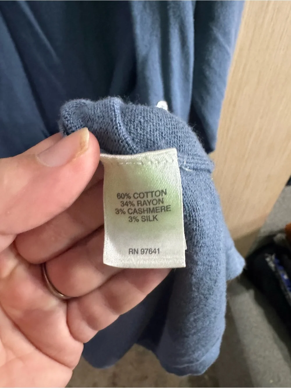 Women’s J.Jill Light Blue Open-Front Cotton Blend Cardigan Size Large